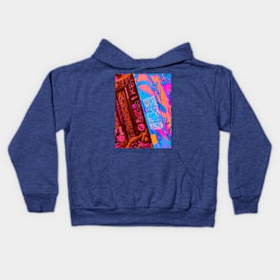 Fluo Tecno Psychedelic Graffiti NYC Kids Hoodie